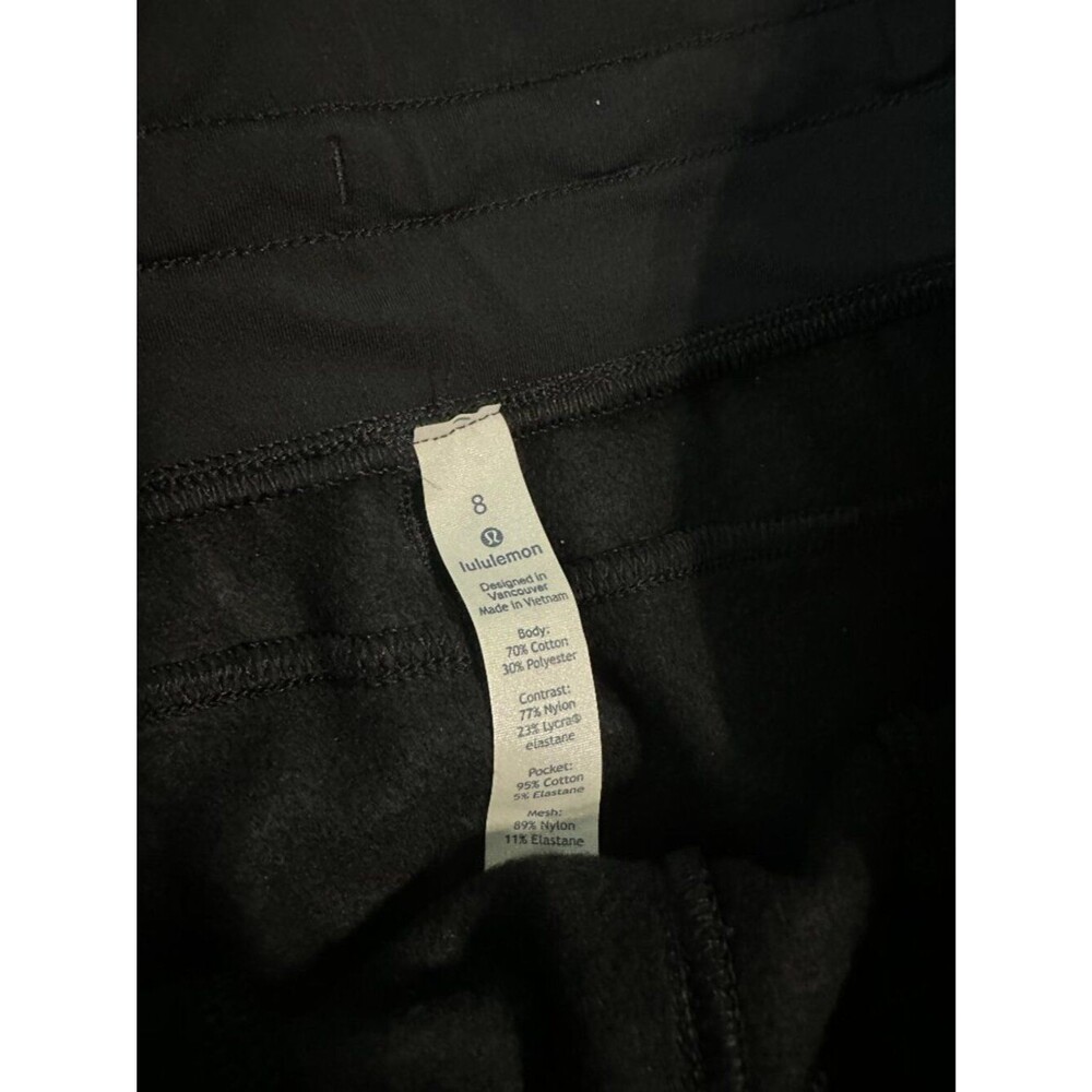 Lululemon Get Going Joggers Womens Size 8 Black Sweatpants Pockets Drawstring - Picture 4 of 6